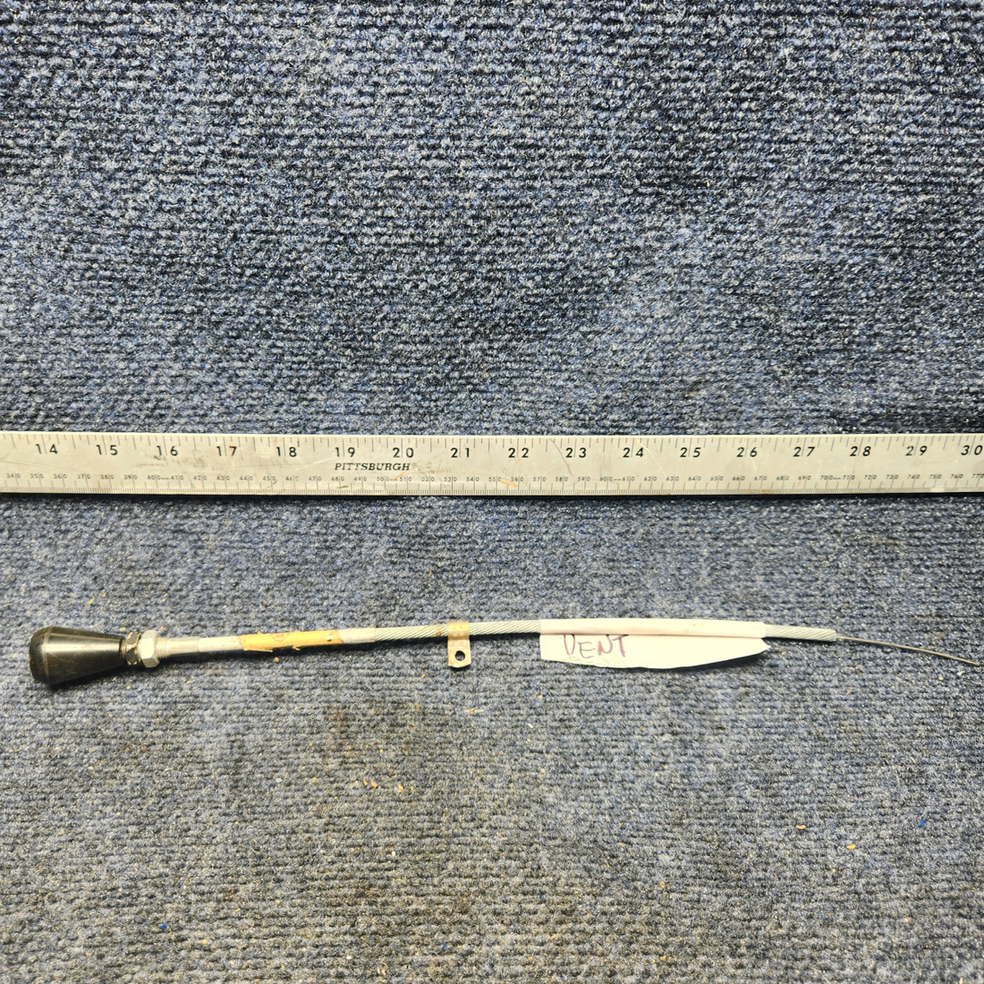 Used aircraft parts for sale, 640257-021 Mooney M20K CABIN AIR DISTRIBUTION CONTROL CABLE (LENGTH: 15-1/8")