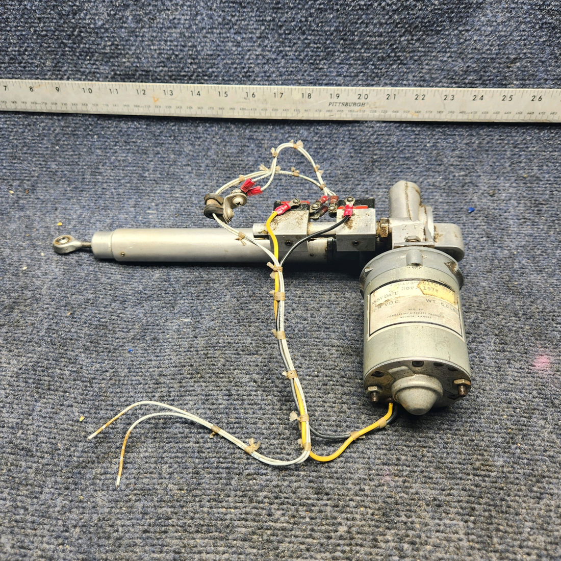 Used aircraft parts for sale, 750105-001 Mooney M20K MOONEY FLAP ACTUATOR W MOTOR 14V