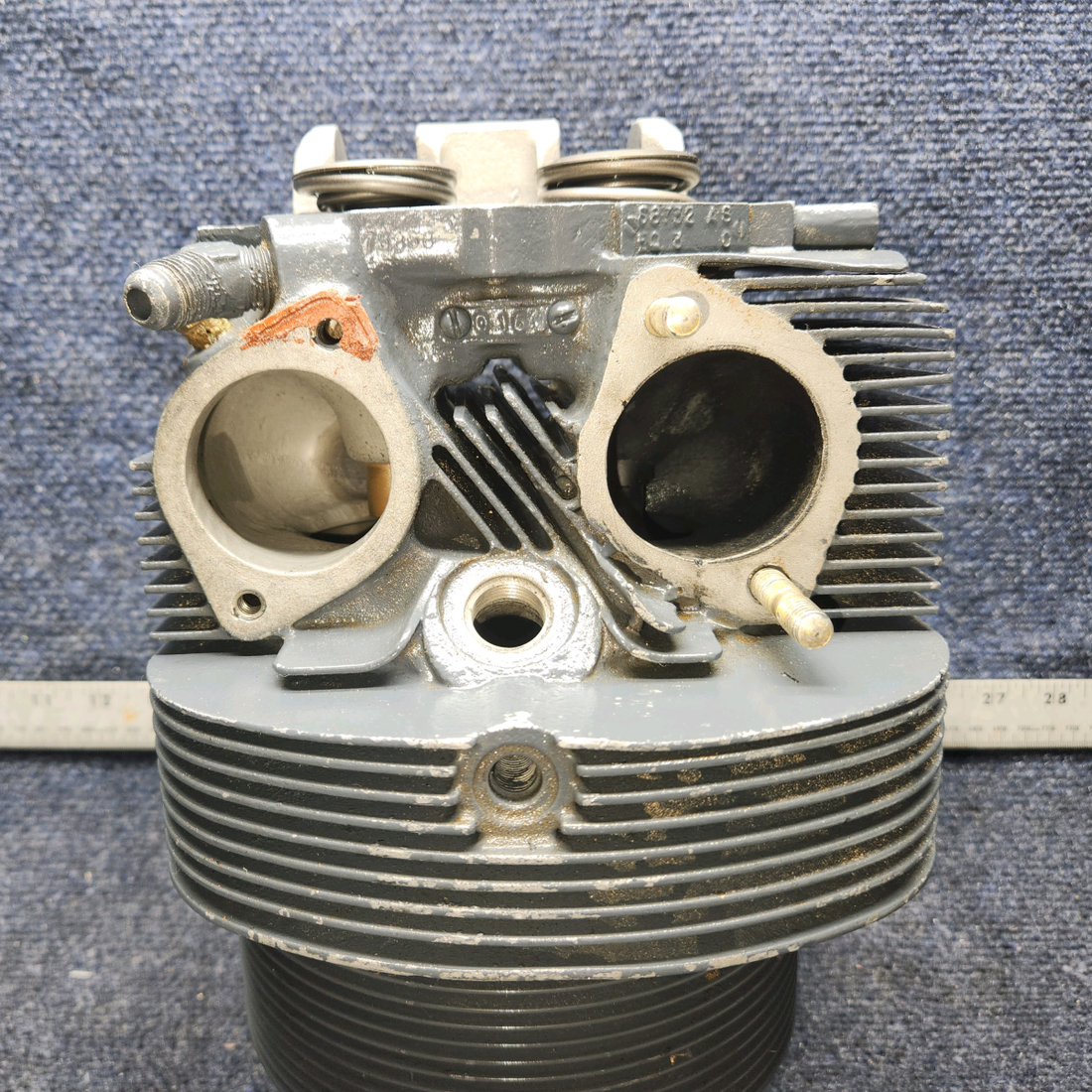 Used aircraft parts for sale, LW12416 Lycoming CESSNA 172K CYLINDER WIDE DECK USED IN O-320 SERIES CHROME -10 HRS  ONLY