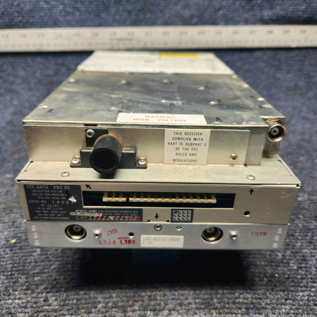 Used aircraft parts for sale, 066-4008-00 Bendix Mooney M20K KING KNS 80 VOR/LOC/DME/RNAV/GS MOUNT RACK TRAY