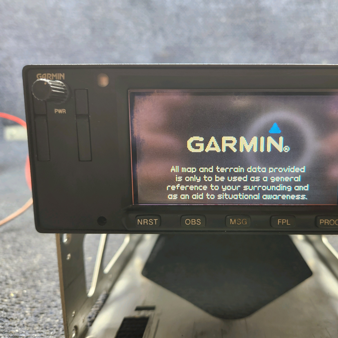 Used aircraft parts for sale, 011-01057-40 Garmin GNS 400W Piper PA28-161 GPS Receiver with Backplate and Connector (See Description)