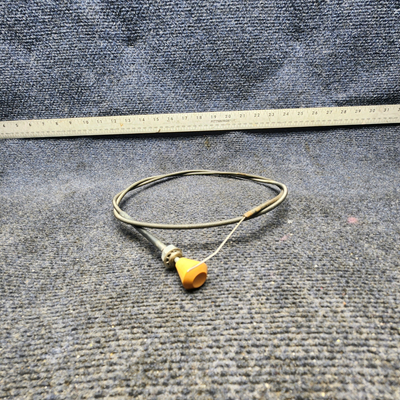 Used aircraft parts for sale, 35-380051-27 Beechcraft F33A CABIN HEAT CONTROL CABLE ASSEMBLY (L: 46-1/4")