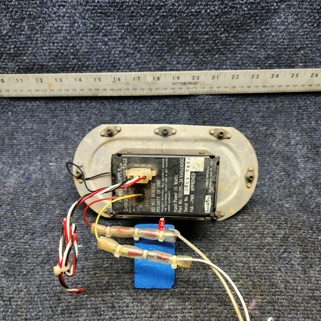 Used aircraft parts for sale, 701295-3A Mooney M20K POWER SUPPLY HOSKINS 14VDC