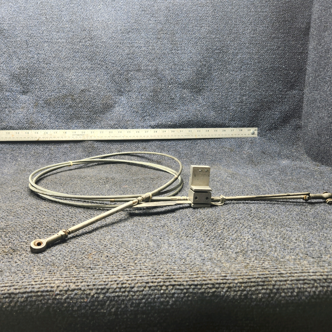 Used aircraft parts for sale, 50‑389010‑29 BEECHCRAFT 95-55B Left-Hand Propeller Push/Pull Control Cable 140"