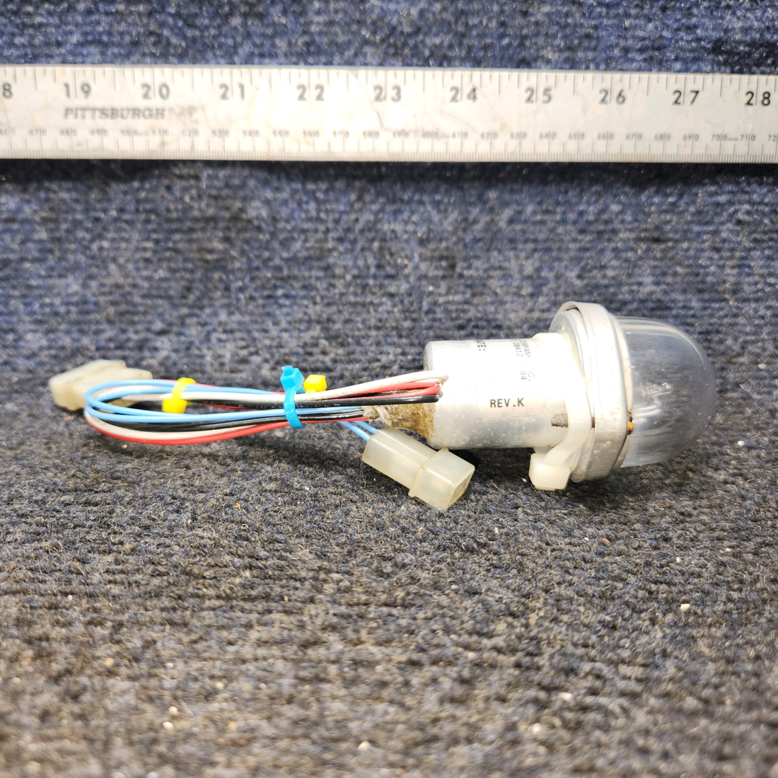 Used aircraft parts for sale, 02‑0350034‑00 WHELEN A506 Mooney M20J Strobe Light Flash Tube Assembly