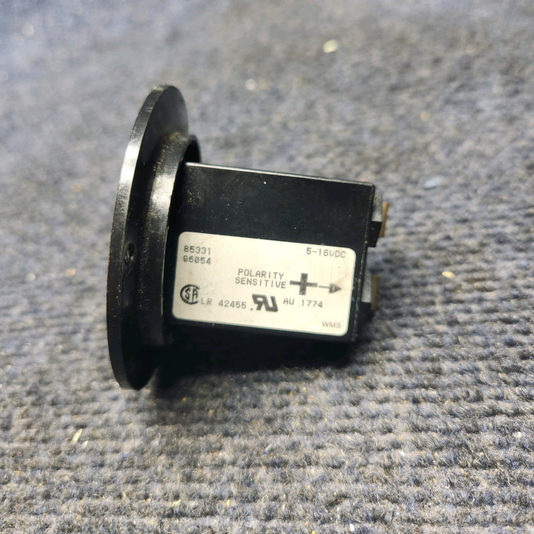 Used aircraft parts for sale, 85331-12 Mooney M20K HOBBS QUARTZ BLACK 5 -16 DC VOLTS