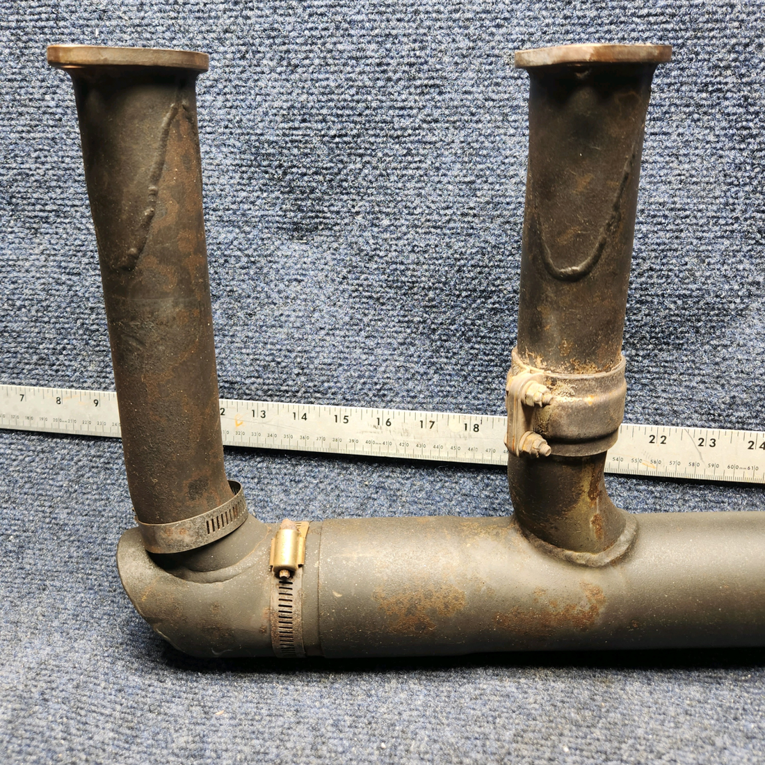 Used aircraft parts for sale, 2454000-16, 2454000-17 CESSNA C172RG EXHAUST RISER WELD ASSEMBLY