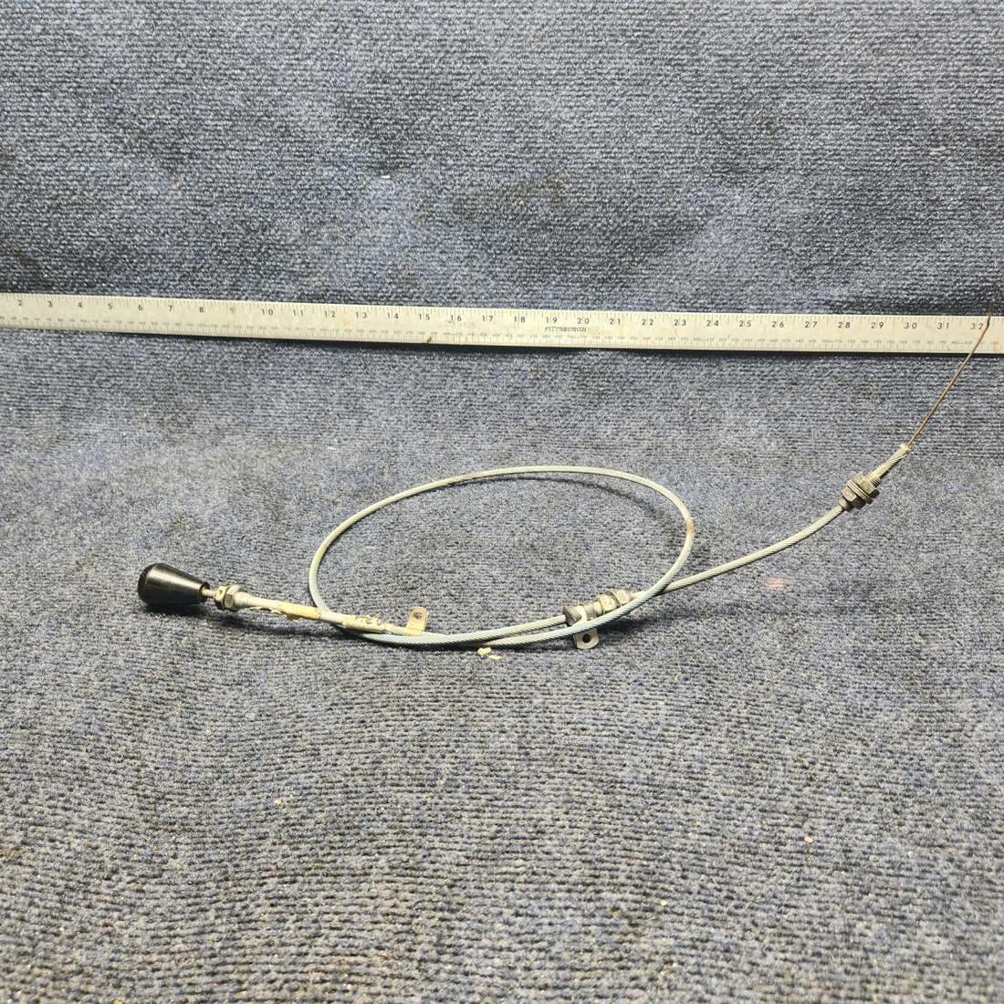 Used aircraft parts for sale, 640258-005 Mooney M20J CABIN HEAT CONTROL CABLE (L: 44-1/2")