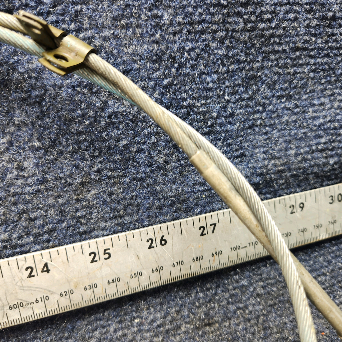 Used aircraft parts for sale, Cabin Air Control Cable Assembly Piper PA28-161 Cabin Air Control Cable Assembly (length 52")
