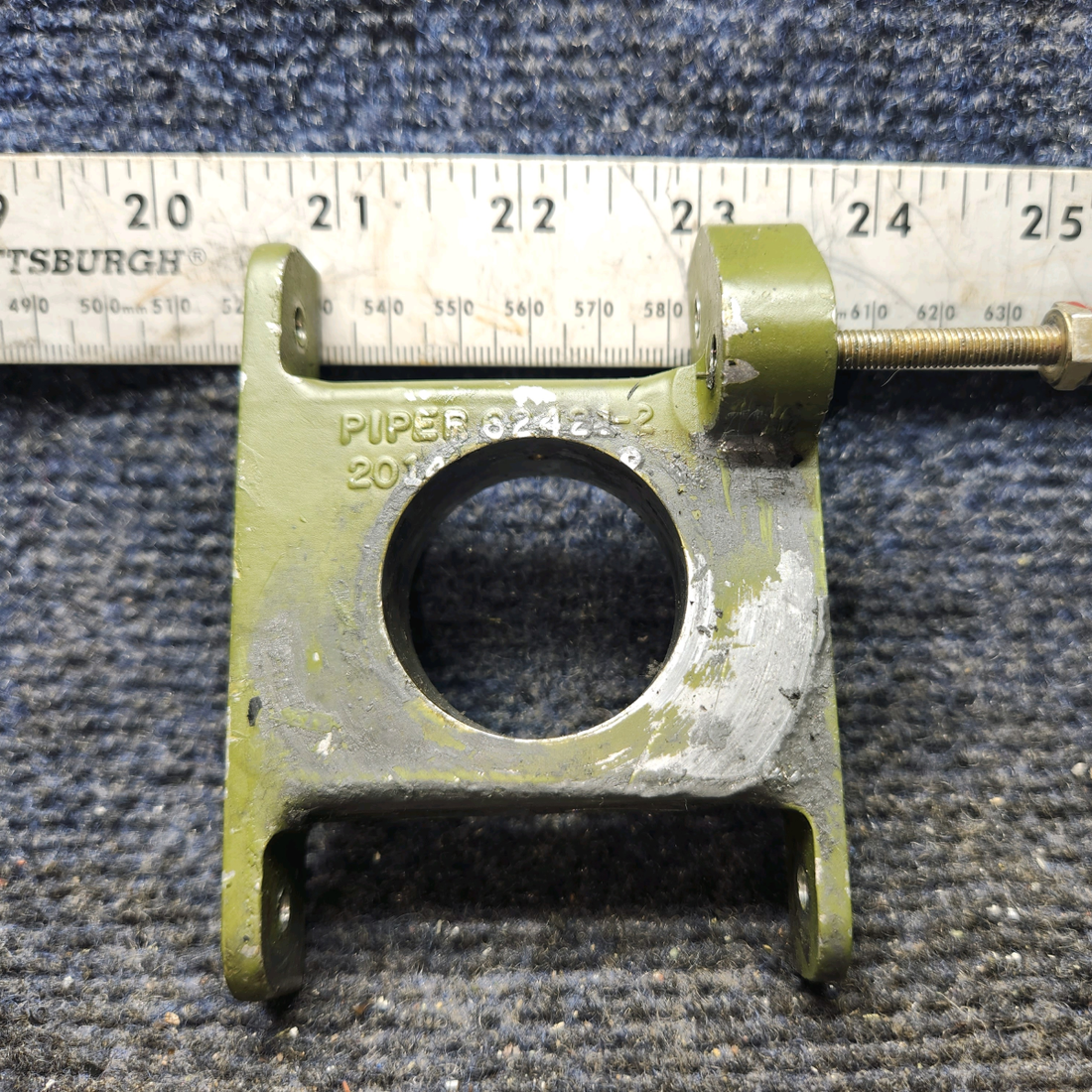 Used aircraft parts for sale, 62421-000 Piper PA28-161 Fitting Assembly Flap Torque Tube - LH