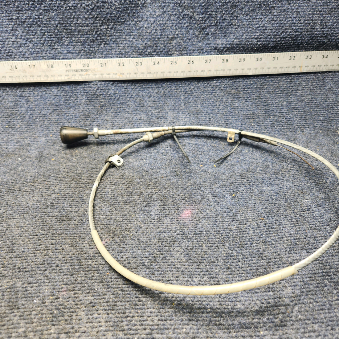 Used aircraft parts for sale, 640258-007 Mooney M20K CABIN HEAT CONTROL CABLE (LENGTH: 47")