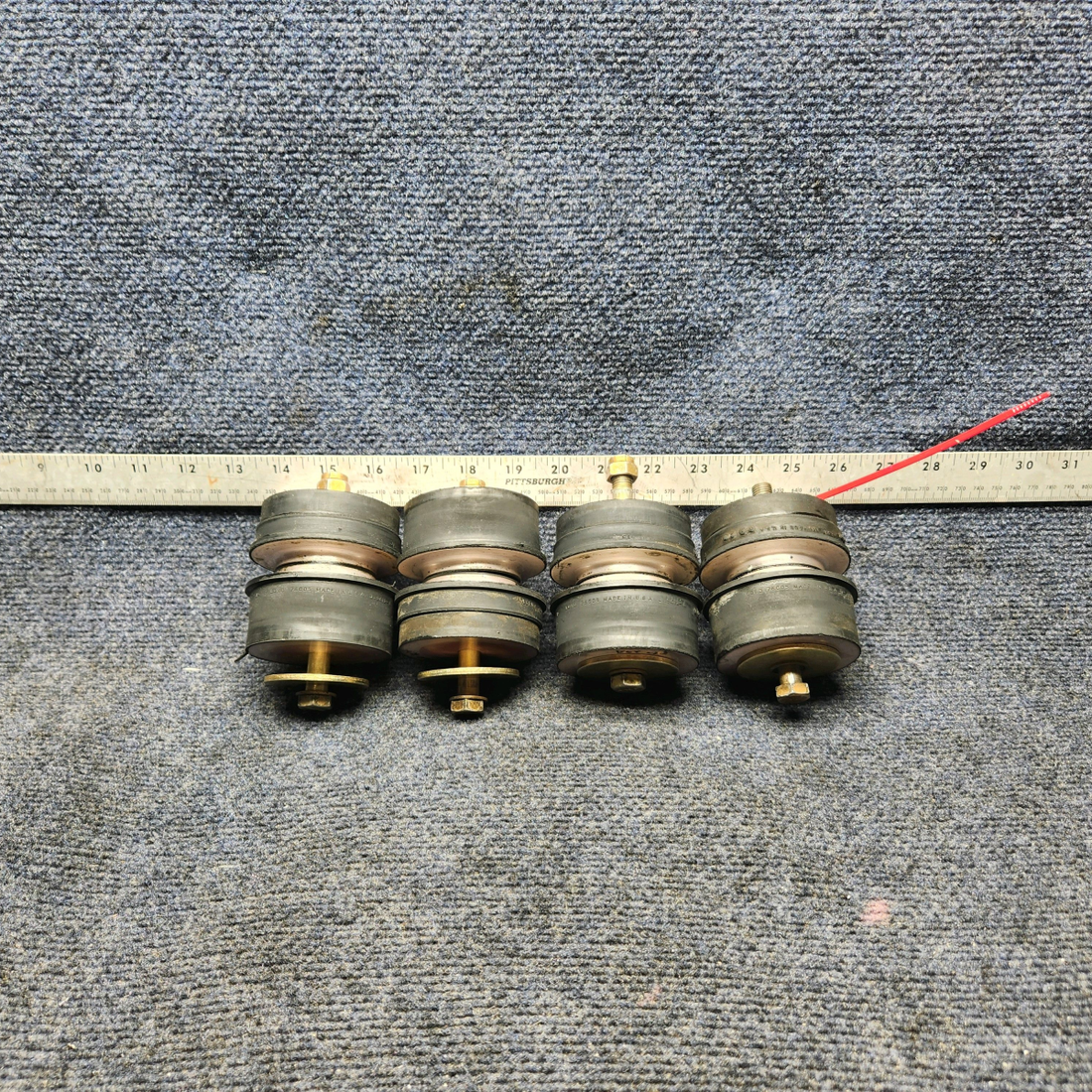 Used aircraft parts for sale, 76005 Lord J-9612-5 CESSNA 172K ENGINE SHOCK MOUNT ASSEMBLY- O320-E2D-REMOVE 20 HOURS