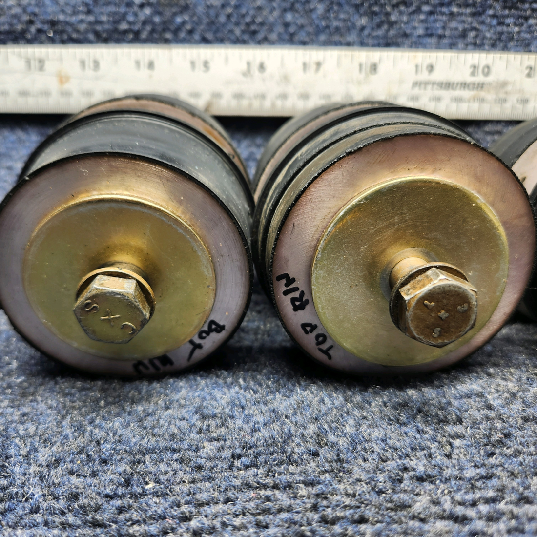 Used aircraft parts for sale, 76005 Lord J-9612-5 CESSNA 172K ENGINE SHOCK MOUNT ASSEMBLY- O320-E2D-REMOVE 20 HOURS
