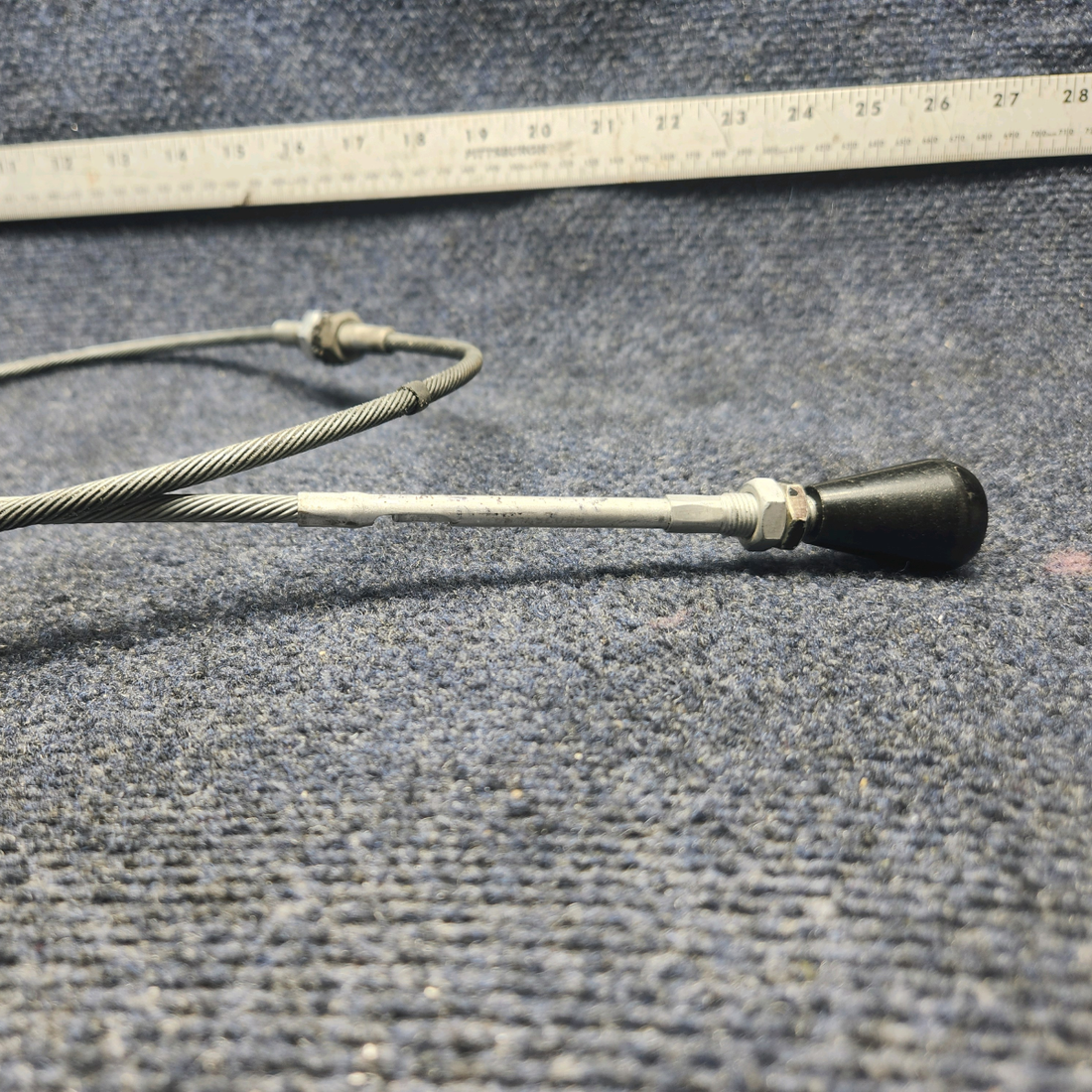 Used aircraft parts for sale, 640257-017 Mooney M20J RAM AIR CONTROL CABLE PUSH-PULL (LENGTH: 32-15/16")