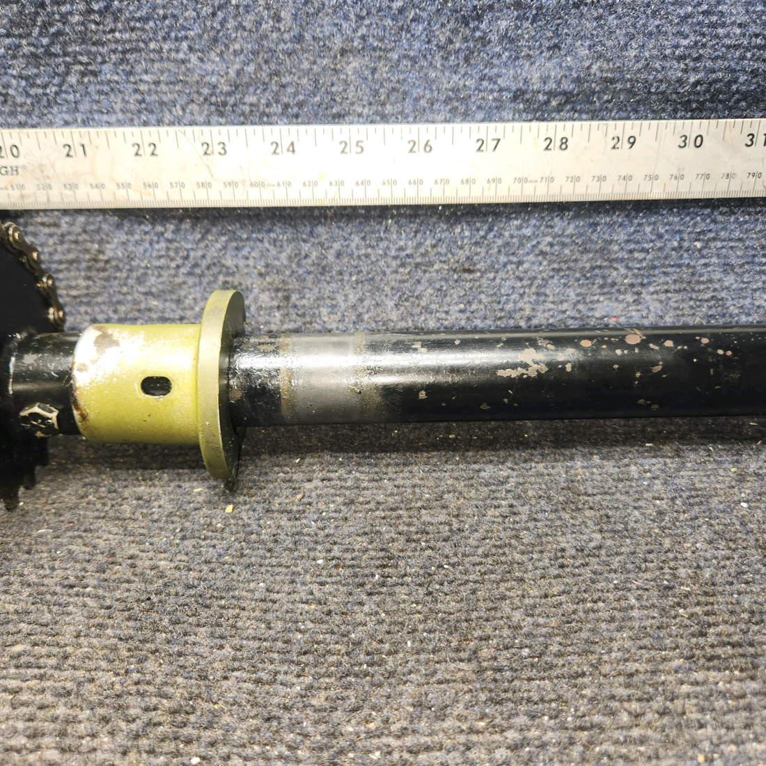 Used aircraft parts for sale, 62705-000 Piper PA28-161 Flap Torque Tube with LH/RH Fittings and Tube Ends