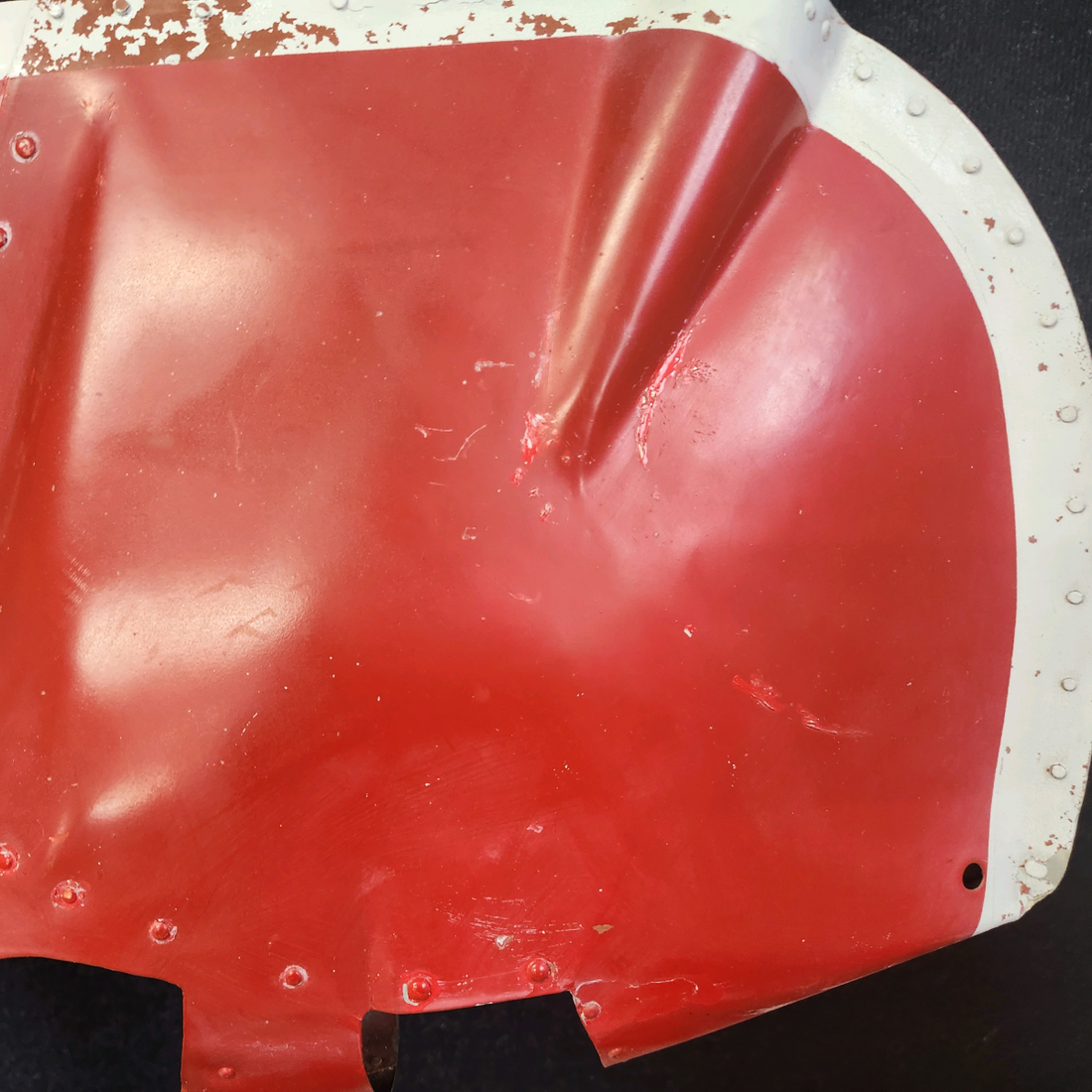 Used aircraft parts for sale, 460043-000 Mooney M20J RUDDER ASSEMBLY - DENTS ON LOWER FAIRING "SEE PHOTOS FOR DETAIL"