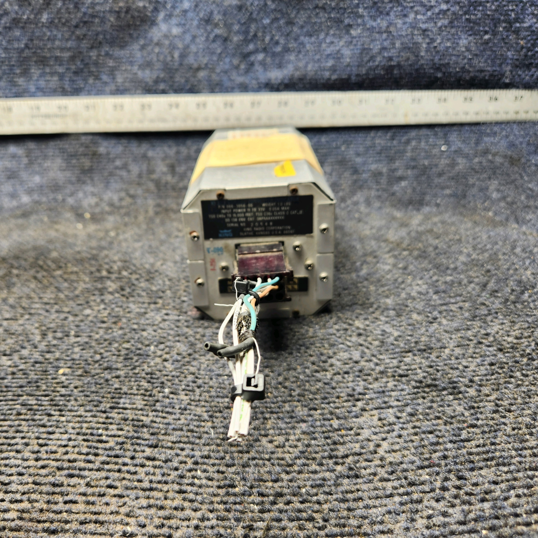 Used aircraft parts for sale, 066-3056-00 Bendix King KI-208 Piper PA28-161 VOR / LOG Indicator W Connector