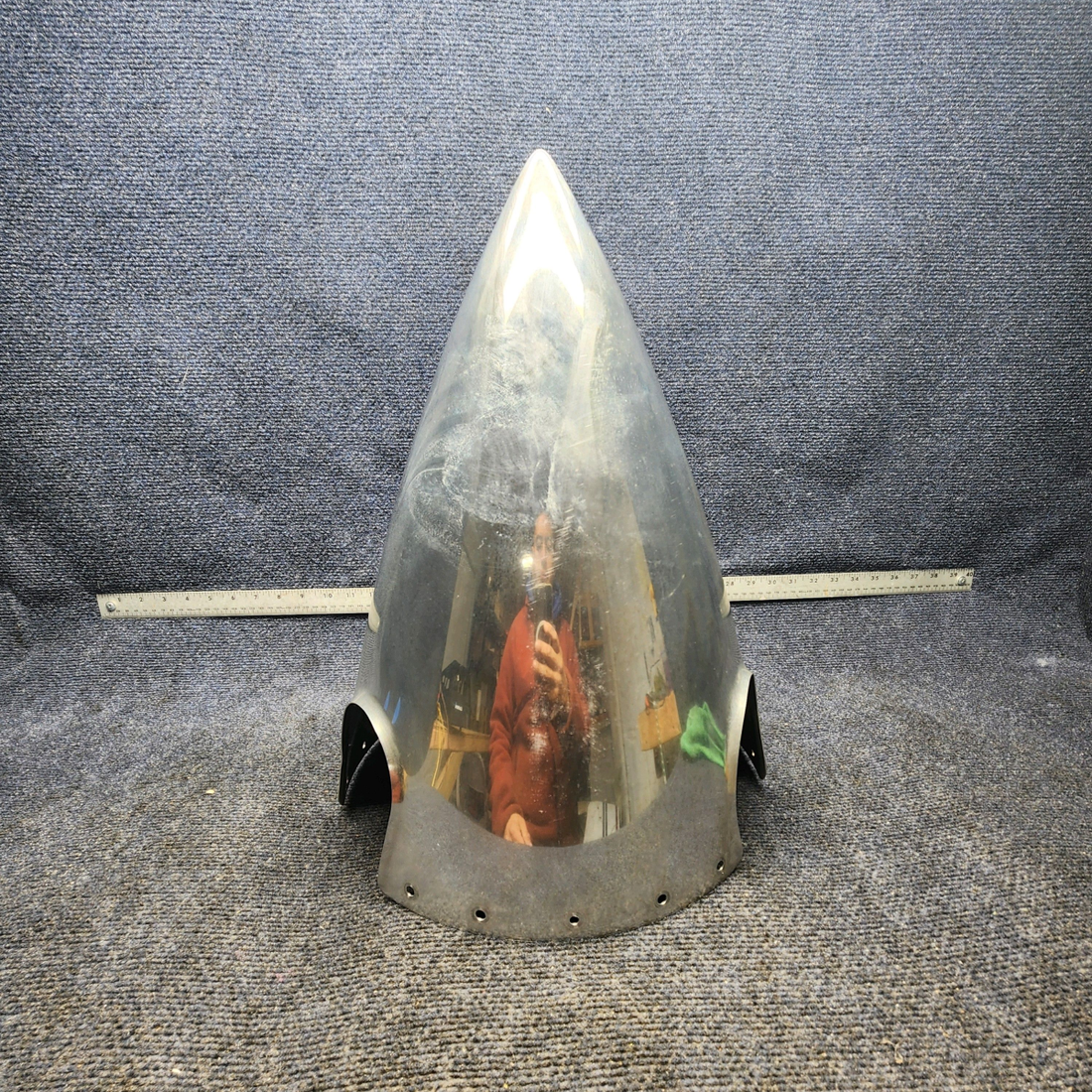 Used aircraft parts for sale, C3532-5P Beechcraft F33A HARTZELL 3 BLADE SIMITAR SPINNER DOME (60 HRS SINCE NEW)