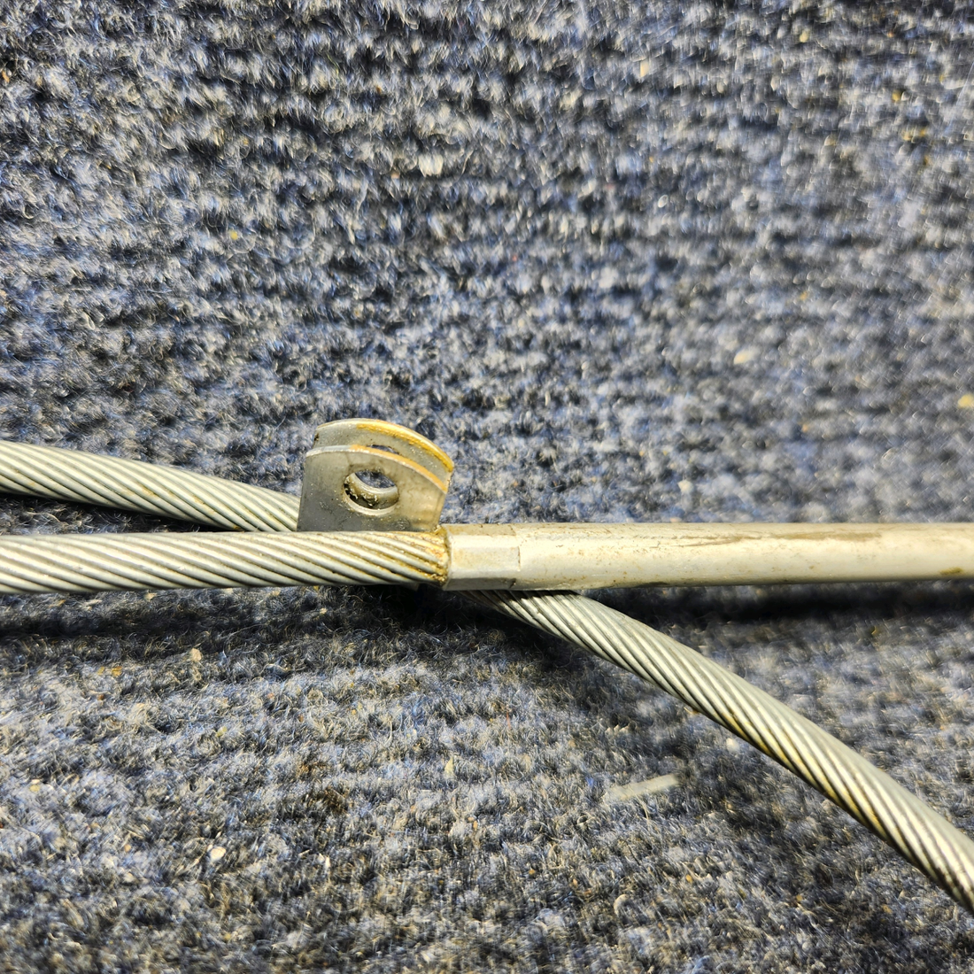 Used aircraft parts for sale, 640257-035 Mooney M20J PARKING BRAKE CONTROL CABLE (LENGTH: 47-1/2")