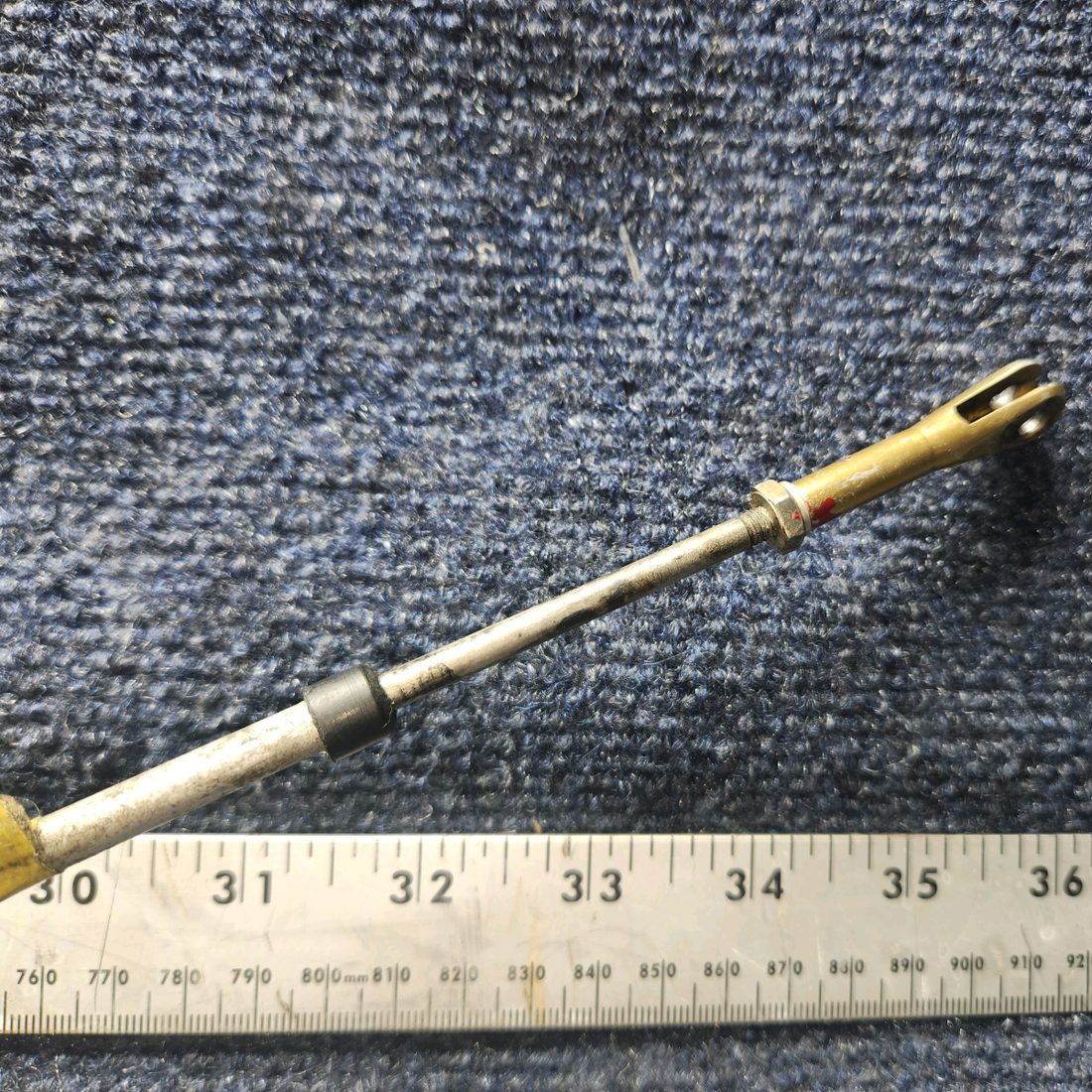 Used aircraft parts for sale, 455-352 Piper PA28-161 Mixture Control Cable - Length: 44"