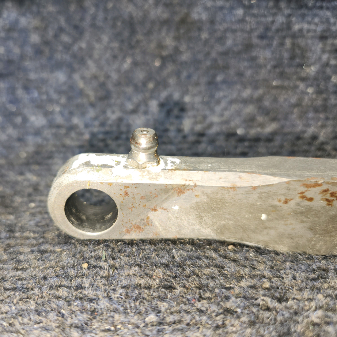 Used aircraft parts for sale, 530068-001 Mooney M20J Nose Gear Retract Link – With One Bearing