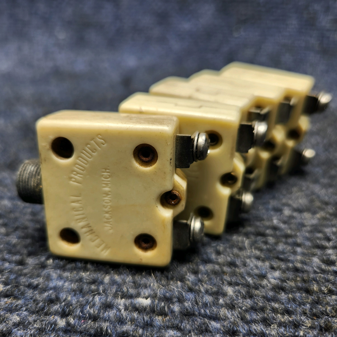 Used aircraft parts for sale, S-1360-20 Mechanical Products CIRCUIT BREAKER 20 AMP SET OF 5 (FIVE)