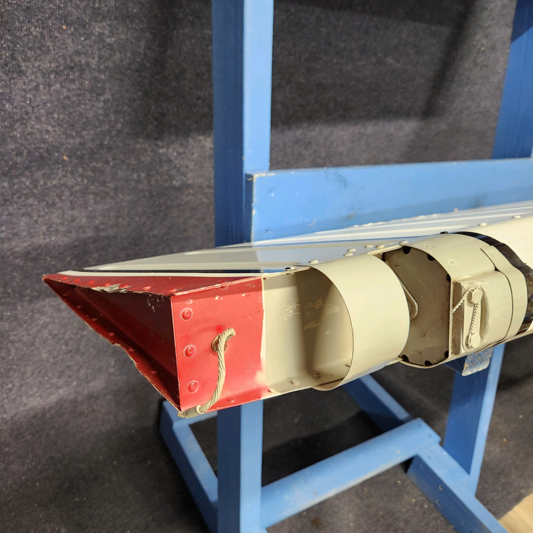 Used aircraft parts for sale, 78981-023 Piper PA32RT-300 RUDDER ASSEMBLY HAS REPAIR AND STOP DRILL-SEE PHOTOS