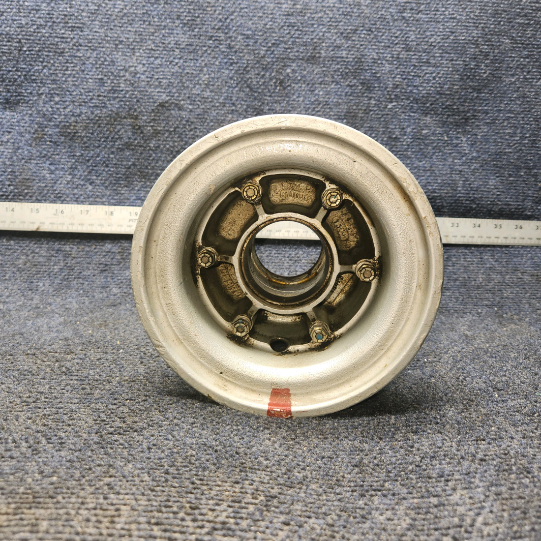 Used aircraft parts for sale, 60-8003-5 BF Goodrich varios Piper, Cessna, Beech, Mooney 6.00-6 Nose Gear Wheel Assembly