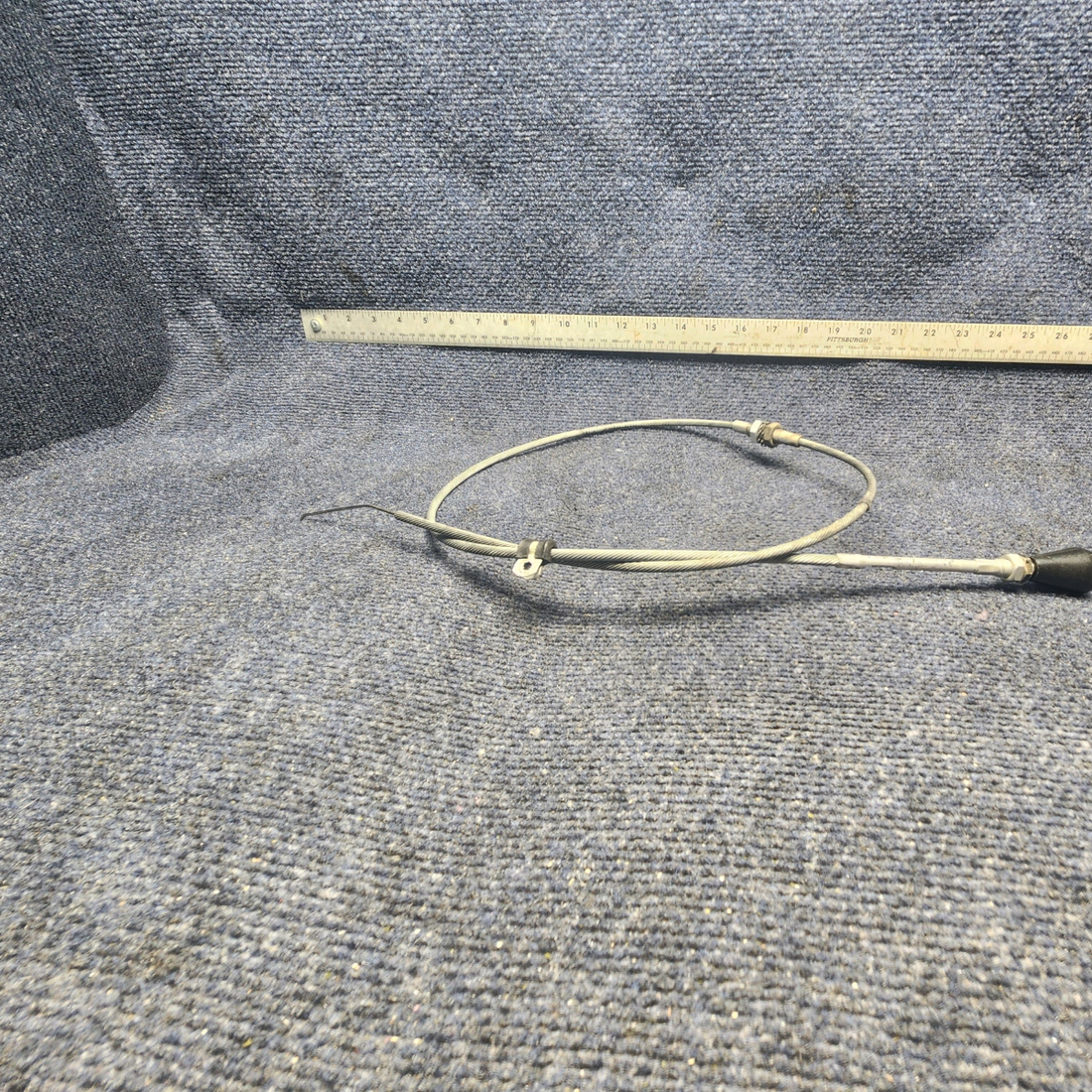 Used aircraft parts for sale, 640257-017 Mooney M20J RAM AIR CONTROL CABLE PUSH-PULL (LENGTH: 32-15/16")