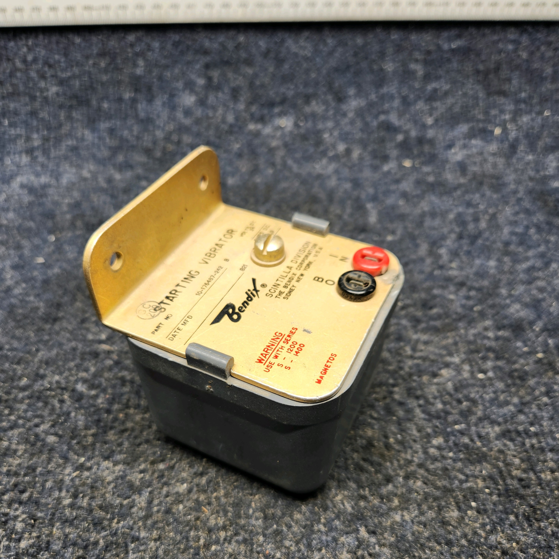 Used aircraft parts for sale, 0-176487-242B Bendix Texas Several STARTING VIBRATOR 24V 2AMP