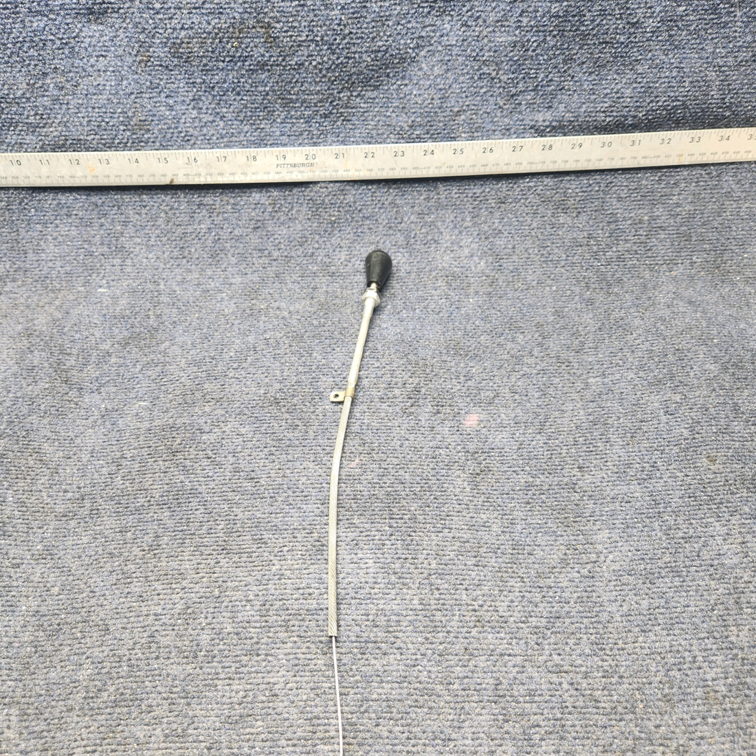 Used aircraft parts for sale, 640257-021 Mooney M20J CABIN AIR DISTRIBUTION CONTROL CABLE (LENGTH: 15-1/8")