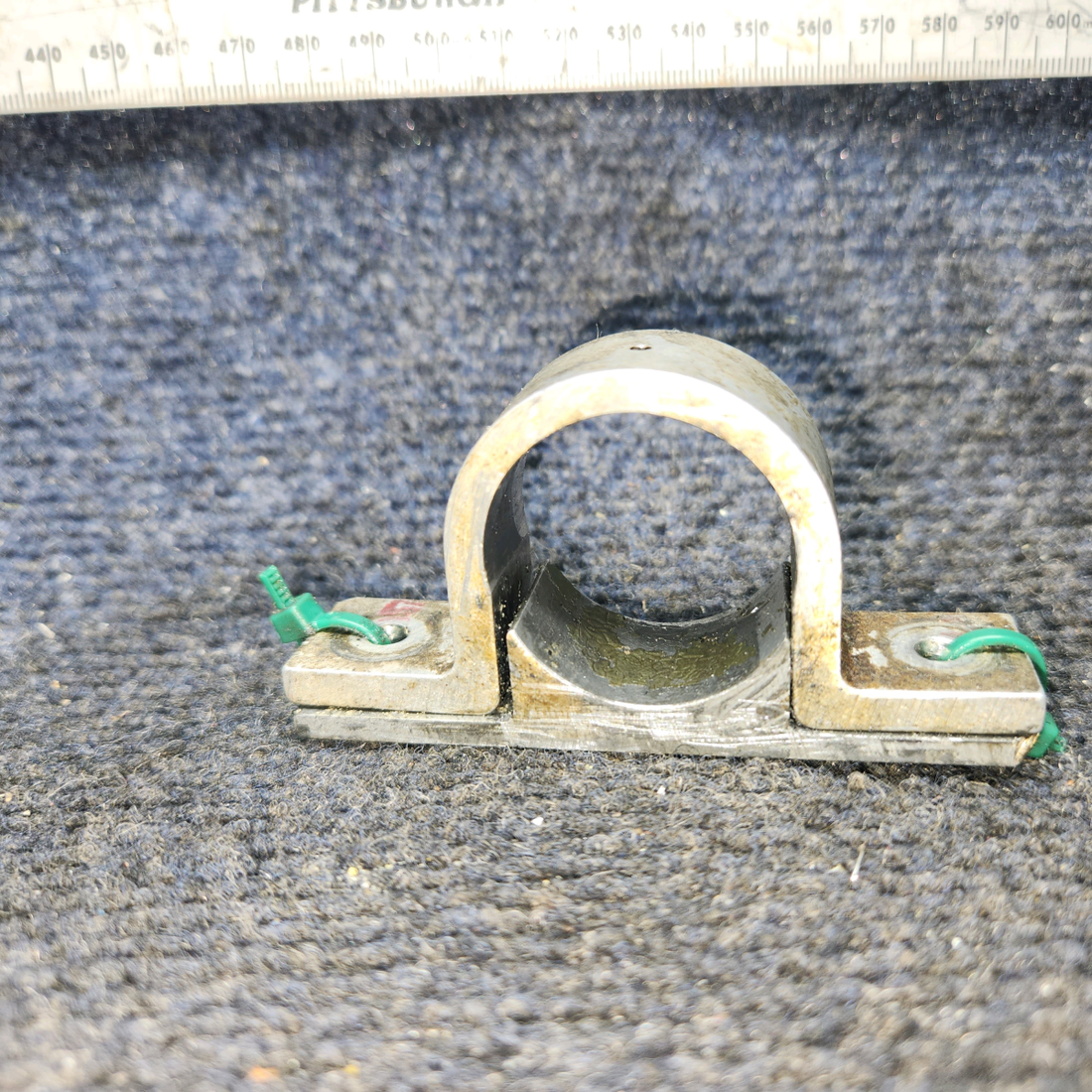 Used aircraft parts for sale, 35402-000 Piper PA28-161 Torque Shaft Support Clamp Assembly