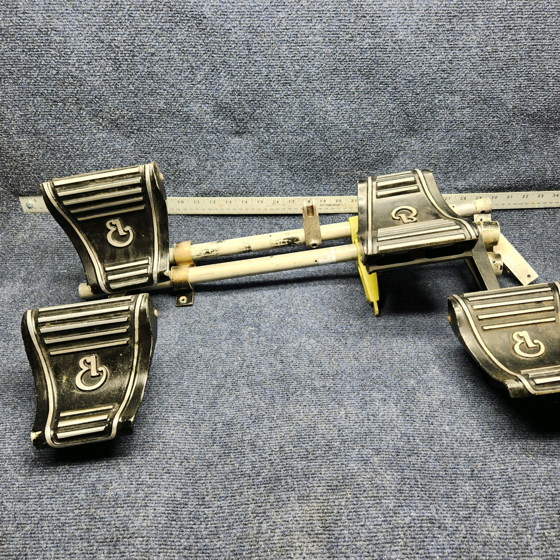 Used aircraft parts for sale, 169-524013-1 Beechcraft C23 SUNDOWNER RUDDER PEDAL INSTALLATION ASSY