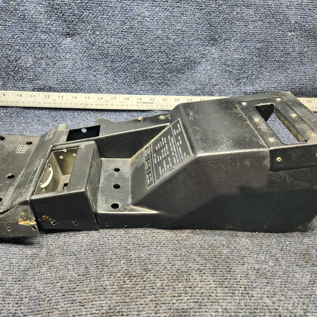 Used aircraft parts for sale, 340288-015 Mooney M20K CENTER CONSOLE PLASTIC COVER-SEE PHOTOS FOR DETAILS