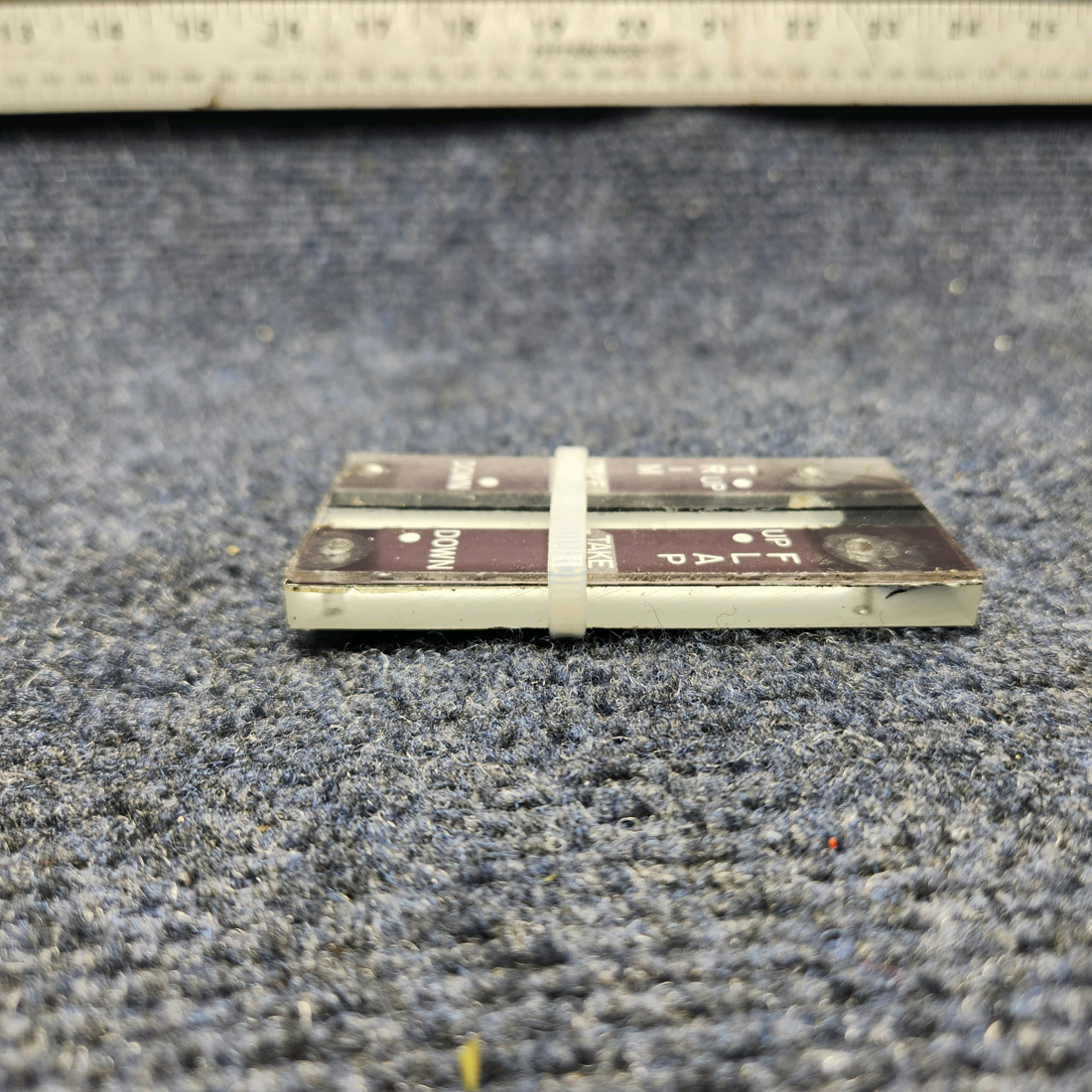 Used aircraft parts for sale, 740222-001, 740191-505 Mooney M20J FLAP TRIM INDICATOR ASSEMBLY- NO LAMP.