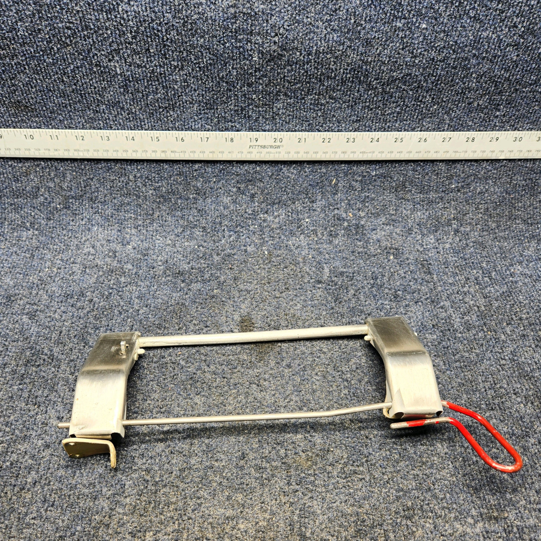 Used aircraft parts for sale, 35-415312-1 BEECHCRAFT F35 CABIN WINDOW HANDLE LH W/ PIN, SUPPORT, & LINKS