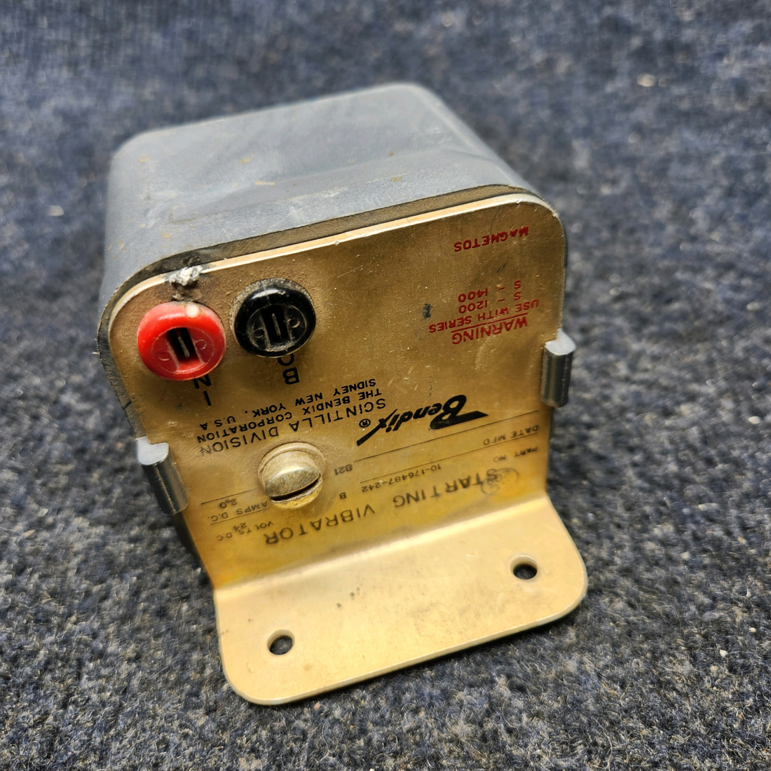 Used aircraft parts for sale, 0-176487-242B Bendix Texas Several STARTING VIBRATOR 24V 2AMP