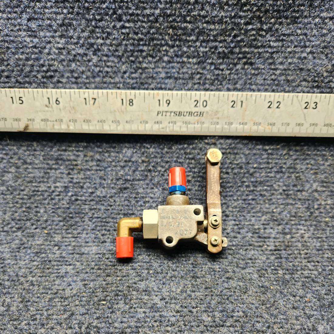Used aircraft parts for sale, A-115-4 Mooney M20J VALVE HYDRAULIC SHUT OFF-PARKING BRAKE.
