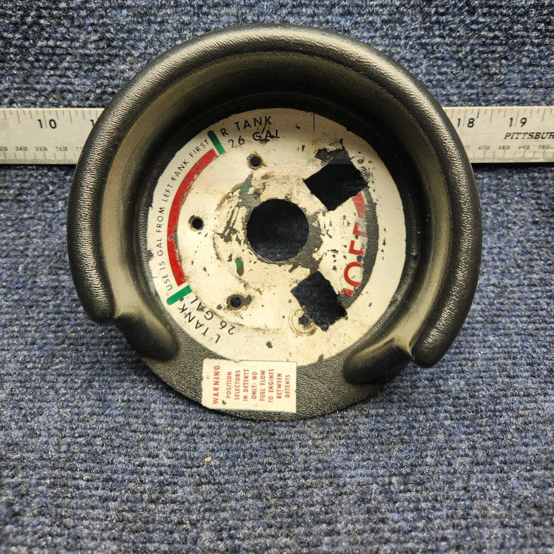 Used aircraft parts for sale, 169-920000-169 Beechcraft C23 SUNDOWNER FUEL SELECTOR GUARD 'SEE PHOTOS FOR DETAILS"