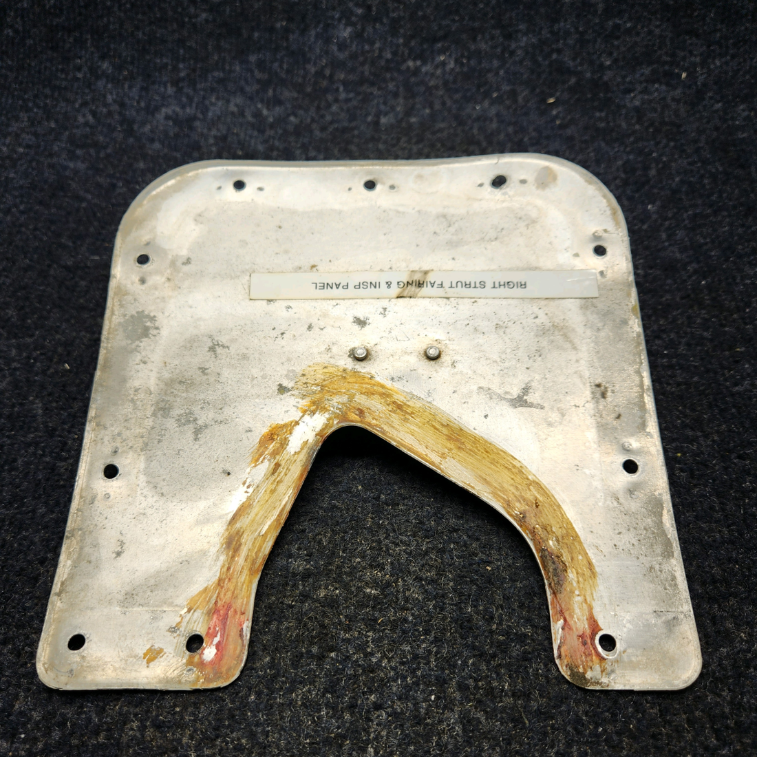 Used aircraft parts for sale, 65688-001 PIPER PA28-140 MAIN LANDING GEAR PLATE ASSY RH
