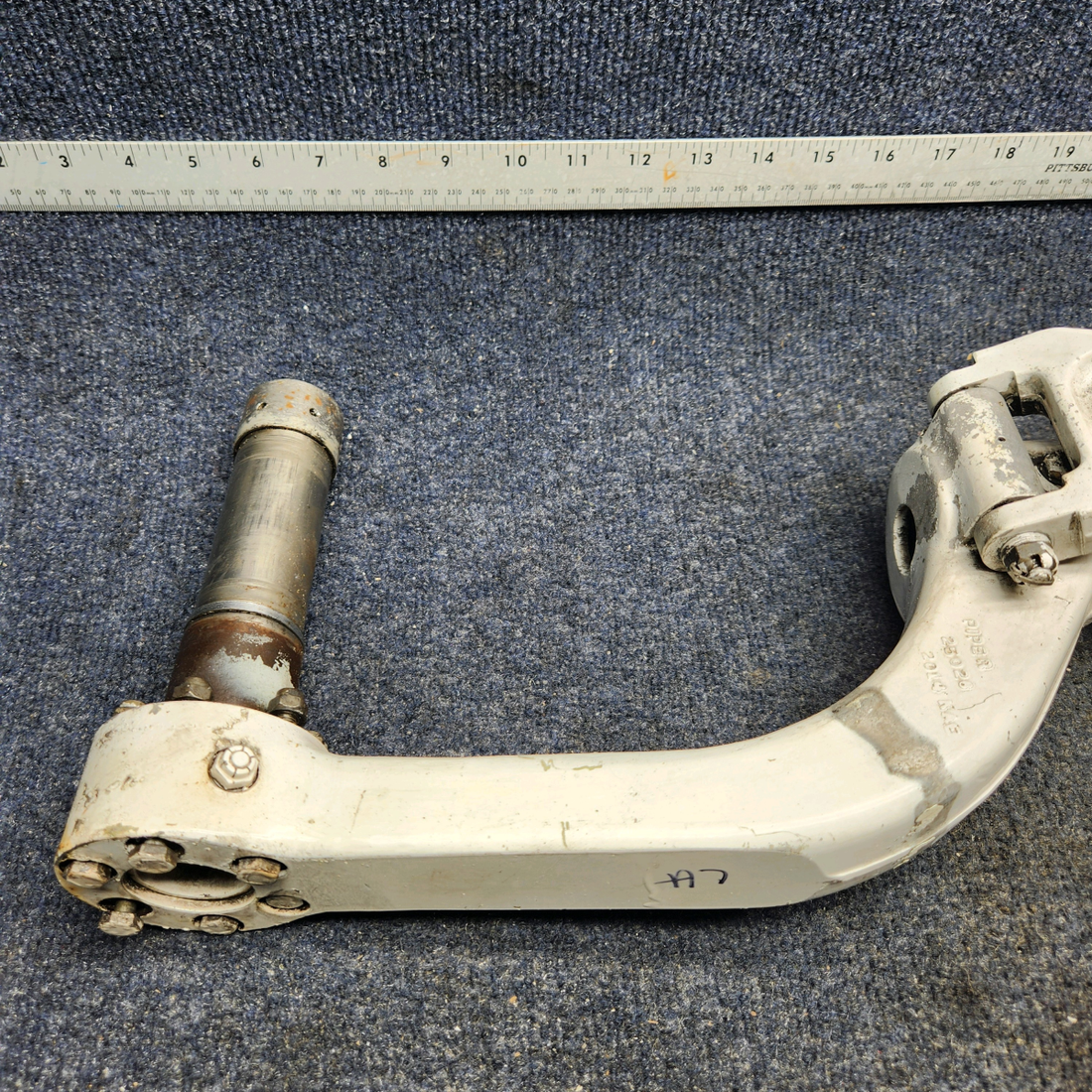 Used aircraft parts for sale, 96766-016 Piper PA32RT-300 MAIN GEAR STRUT ASSY LH W/ TORQUE LINKS