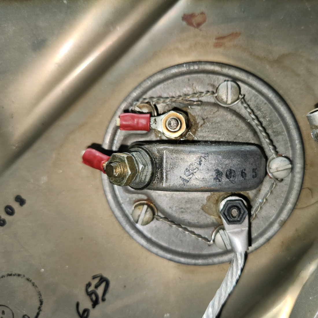 Used aircraft parts for sale, 96‑960008‑653 BEECHCRAFT 95-55B Anti-Ice Alcohol Tank Assembly