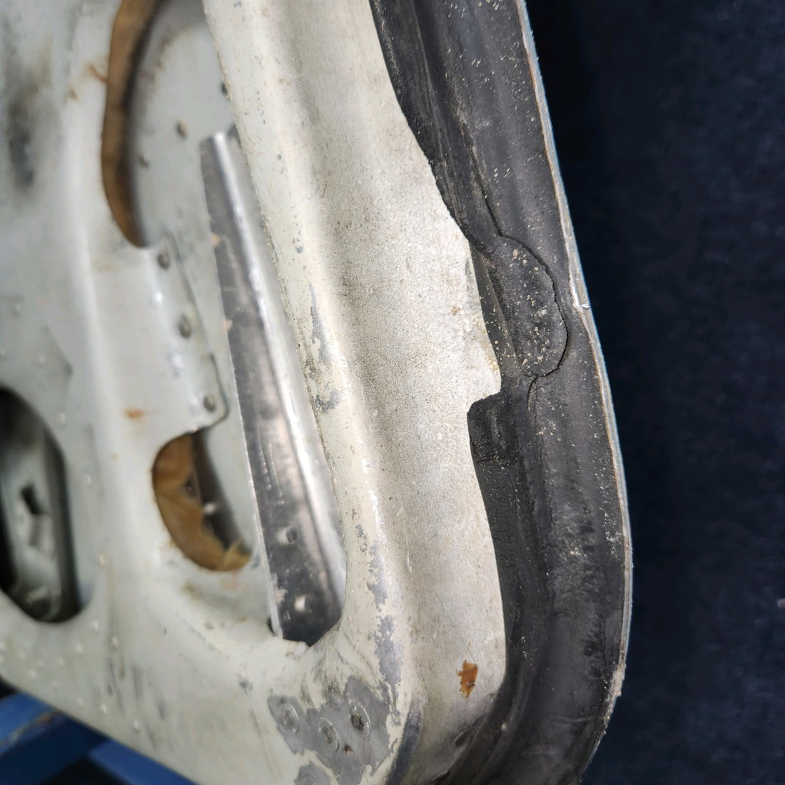 Used aircraft parts for sale, 79545-002 Piper PA28-161 Cabin Door Structure – Without Latch, Lock, and Hinges