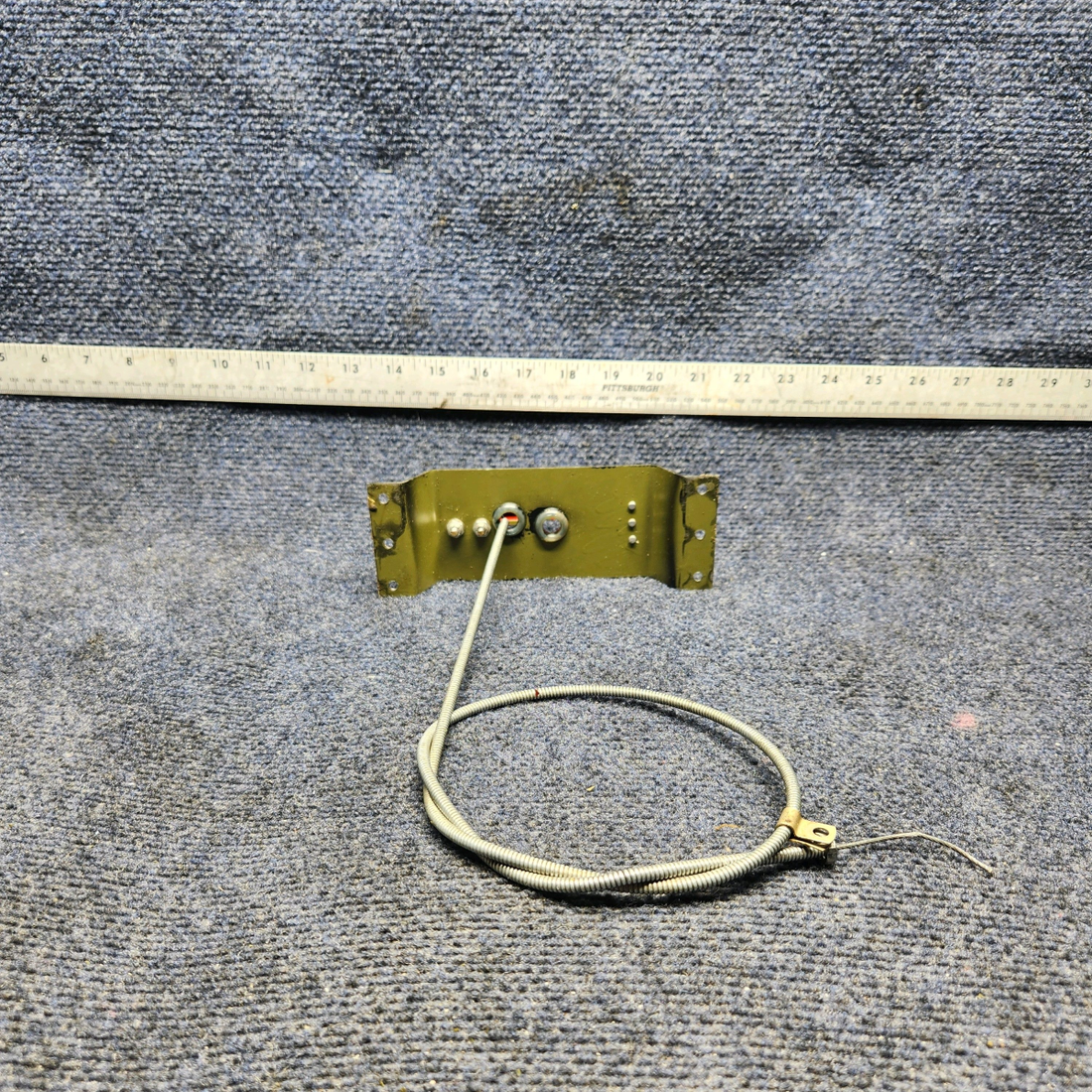 Used aircraft parts for sale, 560249-005, 560249-001 Mooney M20J EMERGENCY GEAR RELEASE HANDLE ASSEMBLY W CABLE