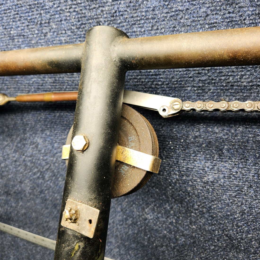 Used aircraft parts for sale, 169-524018-601 Beechcraft C23 SUNDOWNER CONTROL COLUMN ASSEMBLY