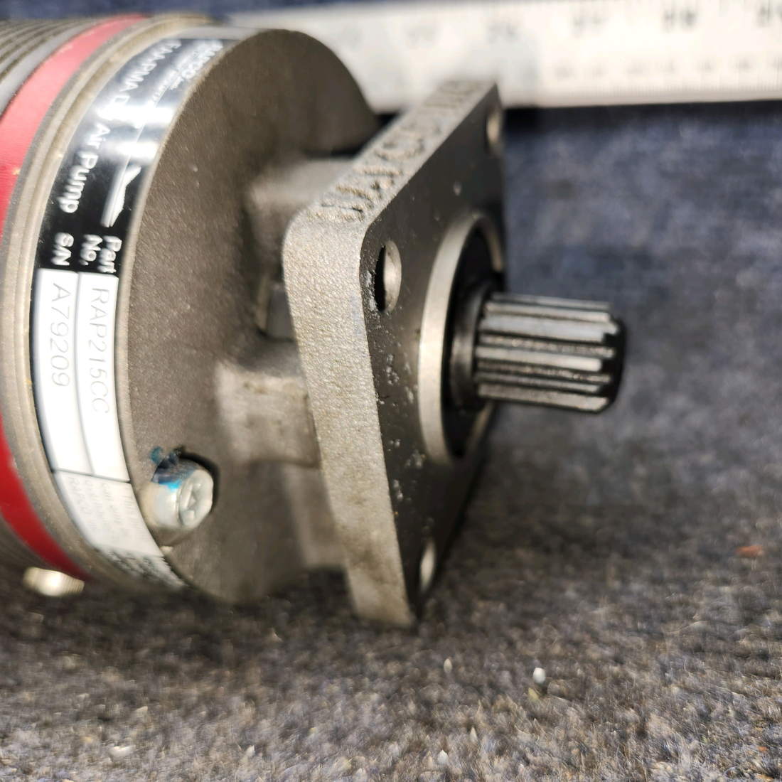 Used aircraft parts for sale, RAP21CC Rapco Piper PA28-161 Dry Air Pump