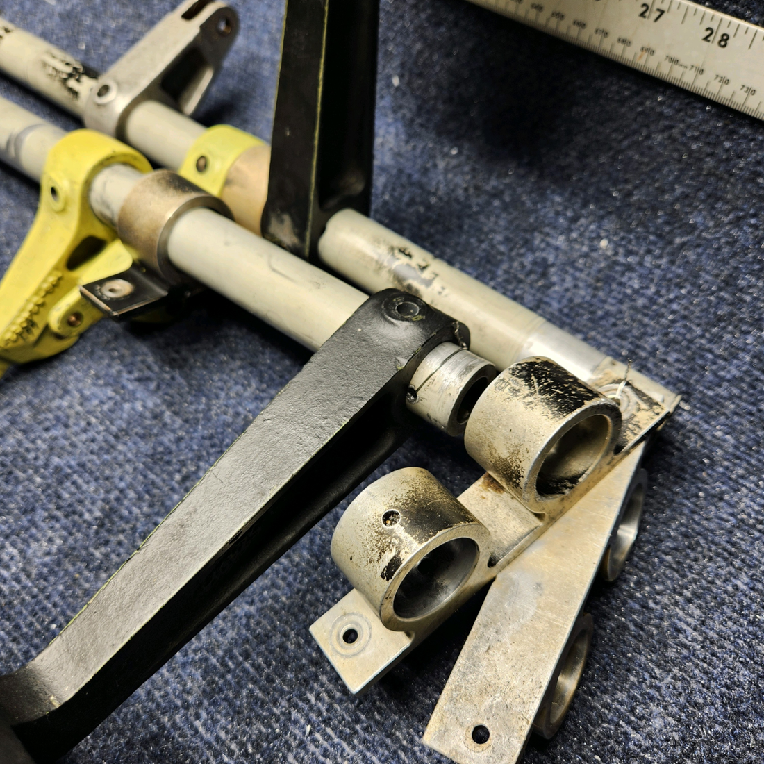 Used aircraft parts for sale, 169-524013-1 Beechcraft C23 SUNDOWNER RUDDER PEDAL INSTALLATION ASSY