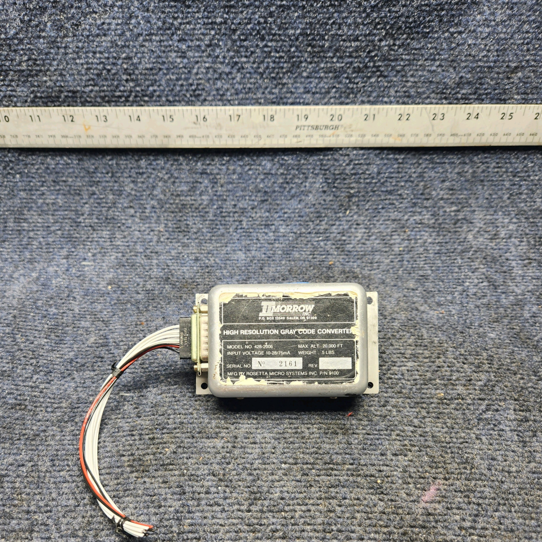 Used aircraft parts for sale, 428-2006 Mooney M20K MORROW GRAY CODE CONVERTER