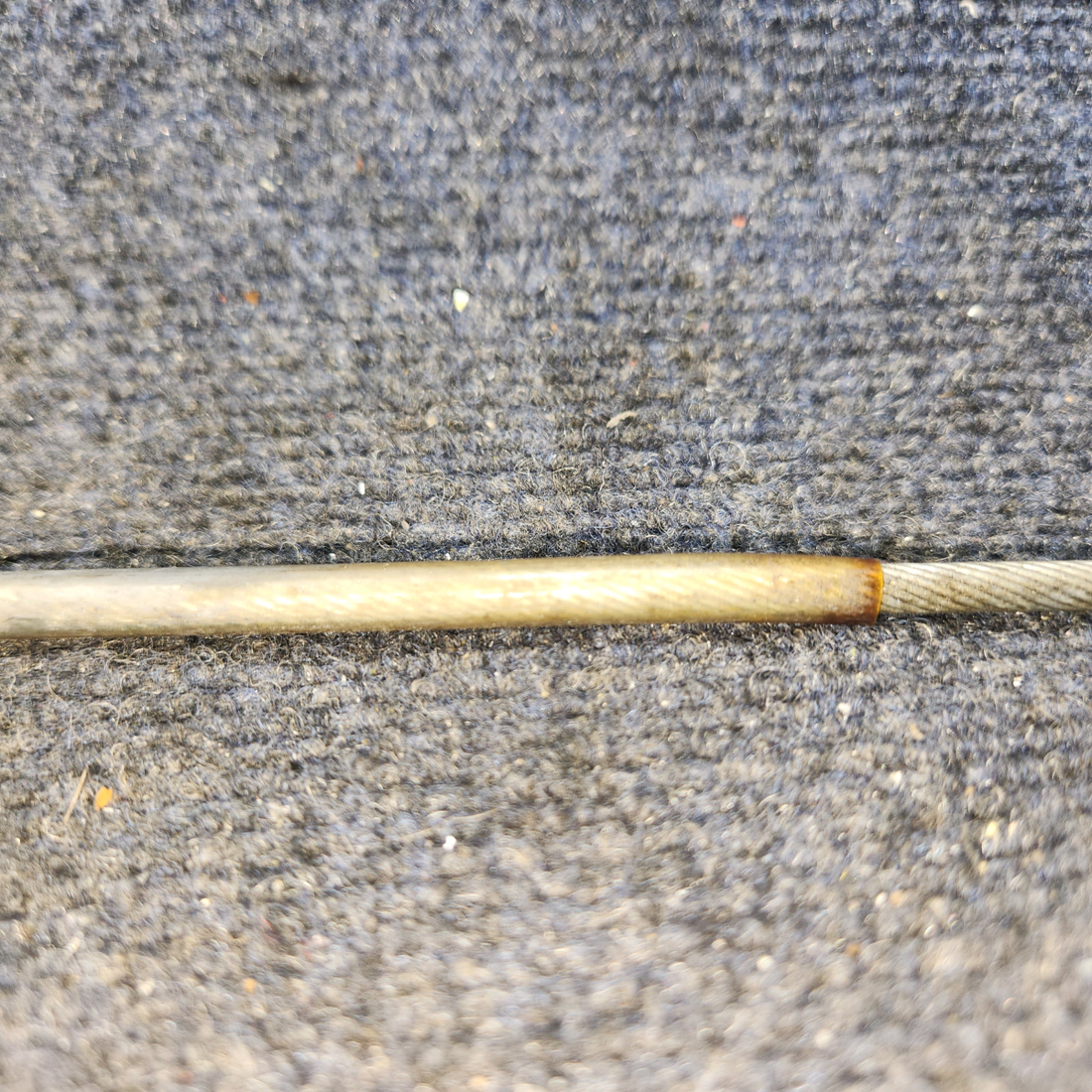 Used aircraft parts for sale, 554-143 Piper PA28-161 Defroster Valve Cable (Length 17.5")