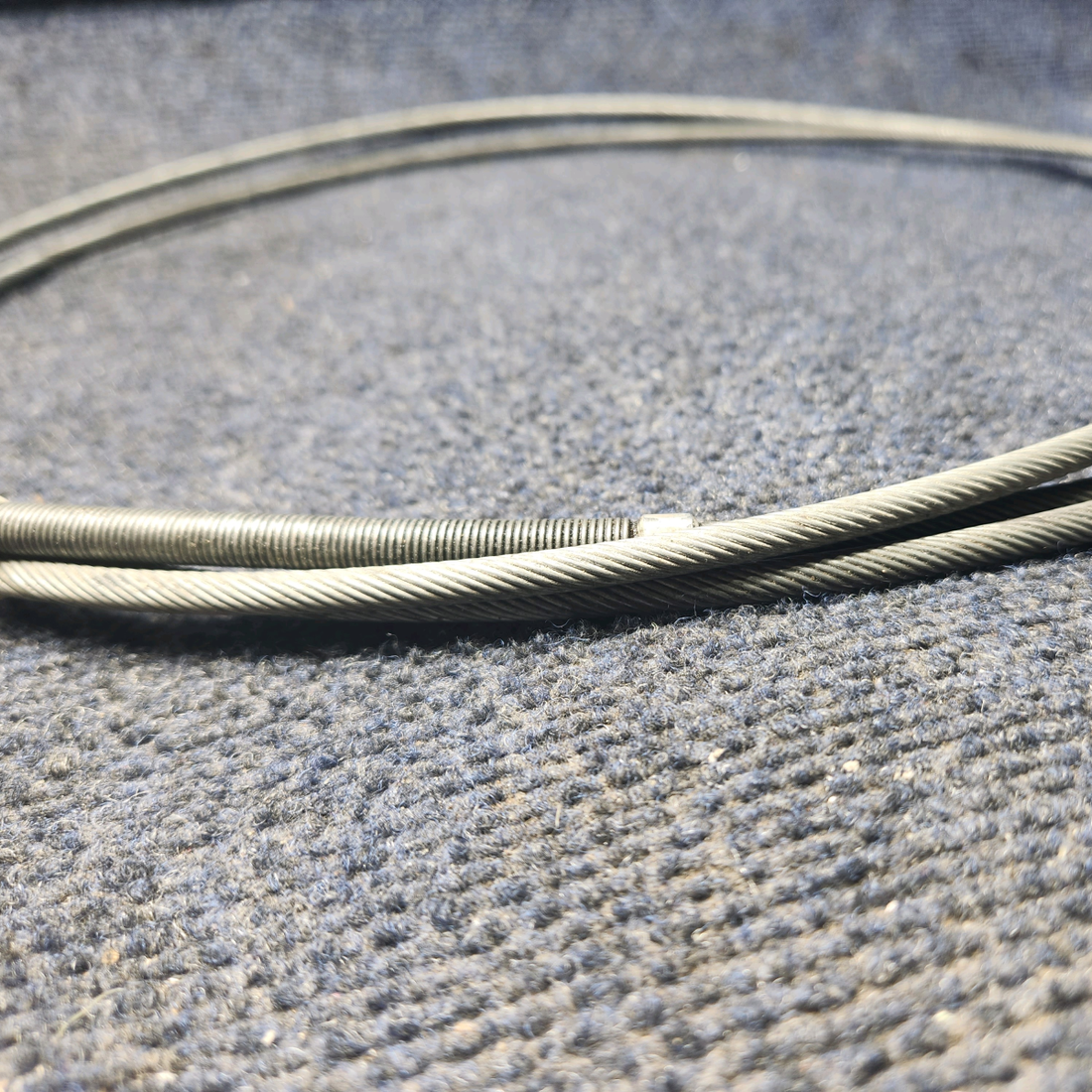 Used aircraft parts for sale, 50‑389010‑19 BEECHCRAFT 95-55B Mixture Control Push/Pull Cable Assembly - LH 128"